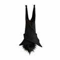 Hanging Black Fabric Bat – 12.6-Inch Halloween Decoration