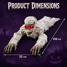 Crawling mummy dimensions 106 cm by 35 cm
