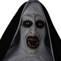 Dark glowing horror nun mask for Halloween